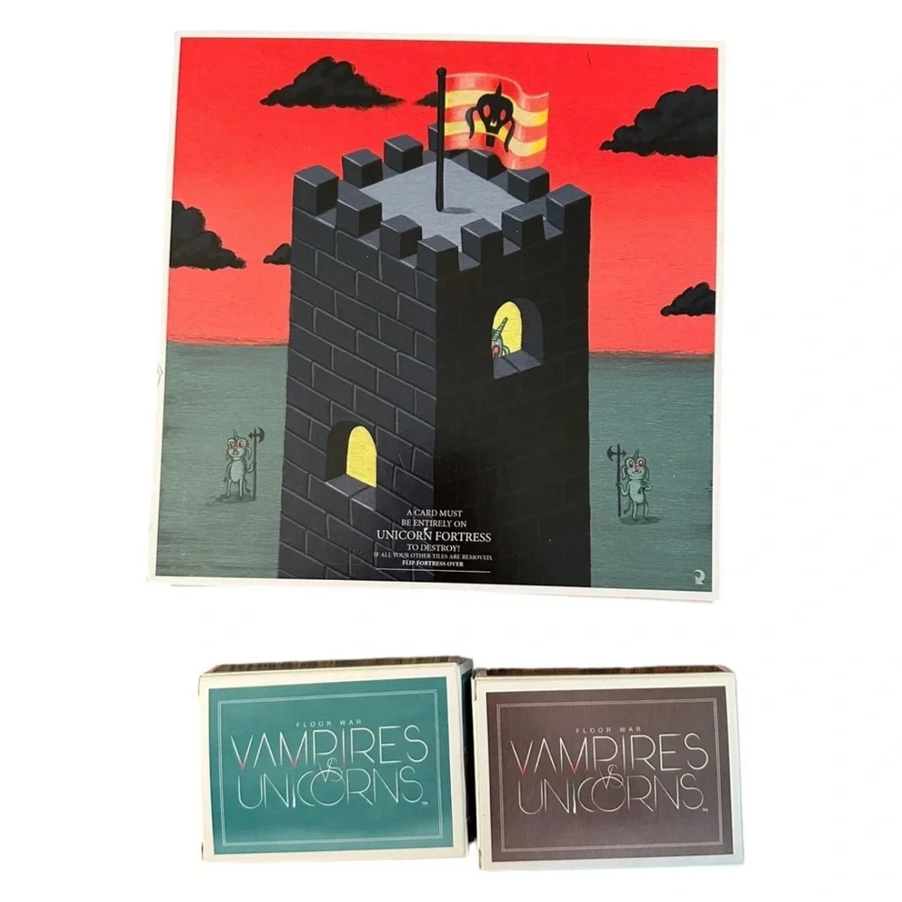 Floor‎ War Vampires Vs. Unicorns Card Game EXCELLENT Condition Complete Goth